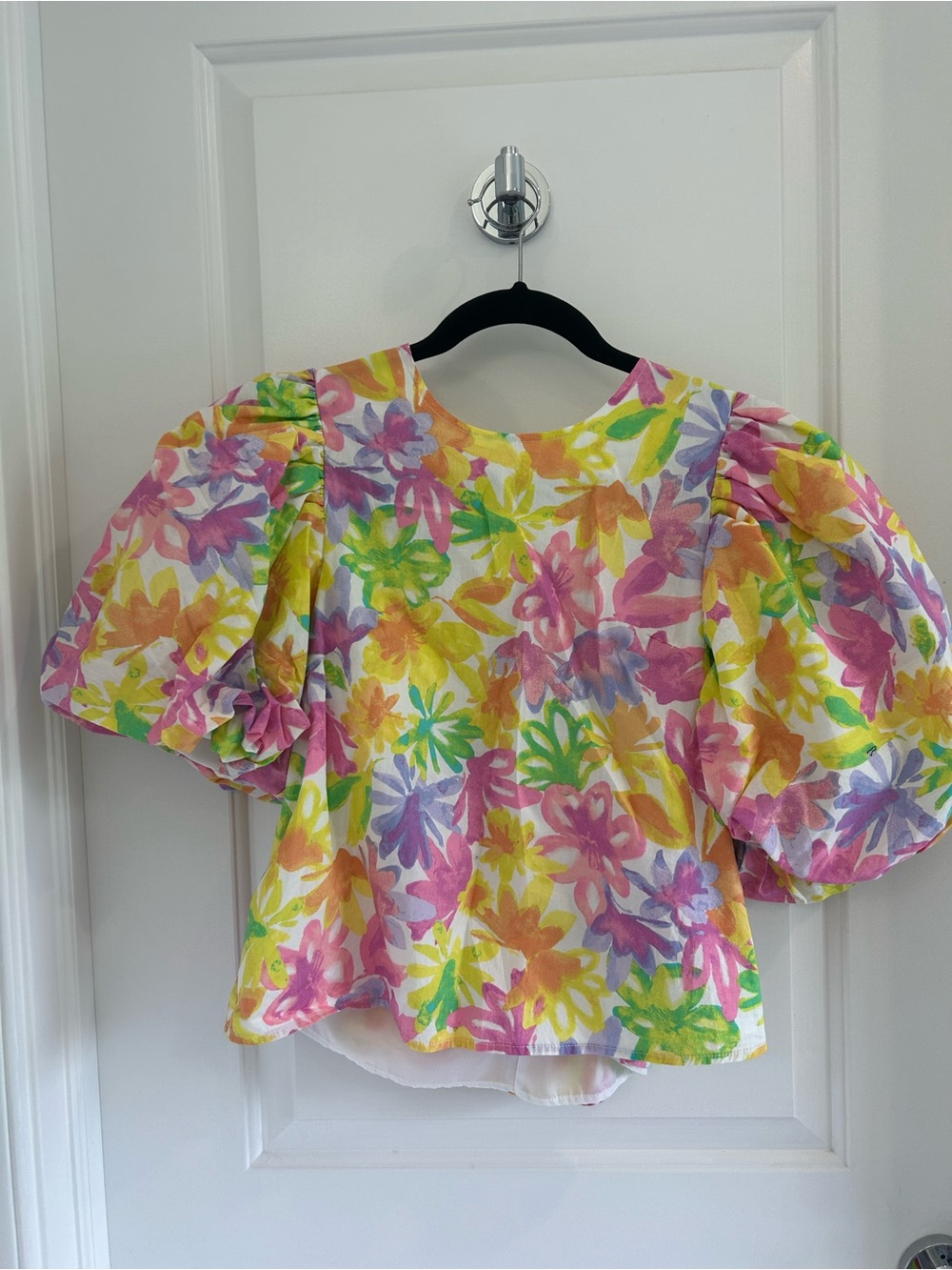 &merci Floral Puff-Sleeve Women's Top - Multi
